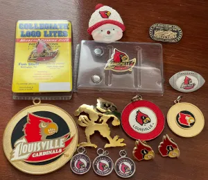 Louisville Cardinal Lot Brooch Pendants Pins Battery Operated